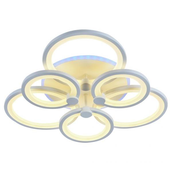 Светодиодная диммируемая люстра с ПДУ Profit Light 8077/3+3 WHT