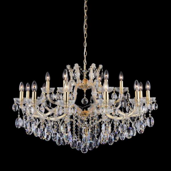 HOLLYWOOD SP12+6 GOLD Подвесная люстра CRYSTAL LUX HOLLYWOOD
