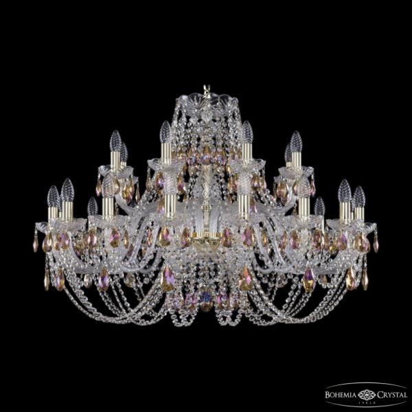 Люстра подвесная Bohemia Ivele Crystal 1406/16+8/360 G K777
