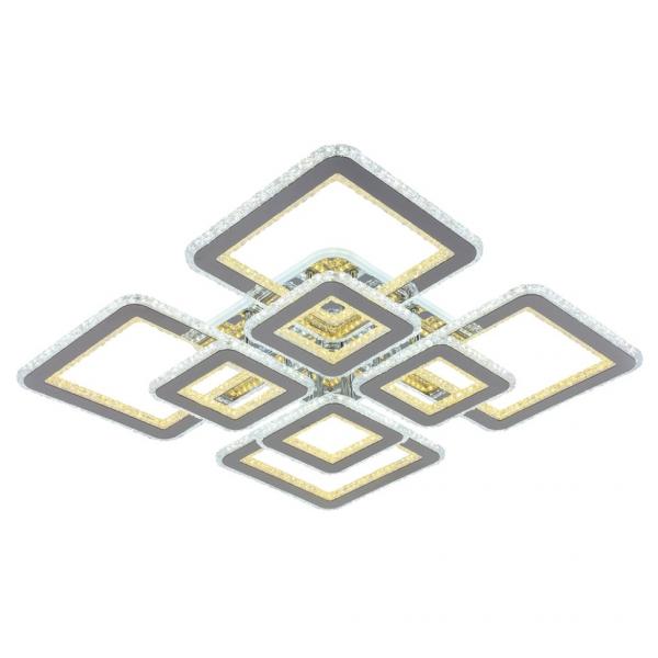 Светодиодная диммируемая люстра с ПДУ Profit Light 8041/4+4 CHR B