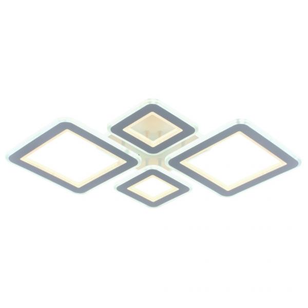 Светодиодная люстра с ПДУ Profit Light 8009/2+2 WHT 138W+100W BL+YL