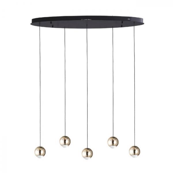 Подвесная светодиодная люстра Lumien Hall Danay LH8027/5P-BK-SGD