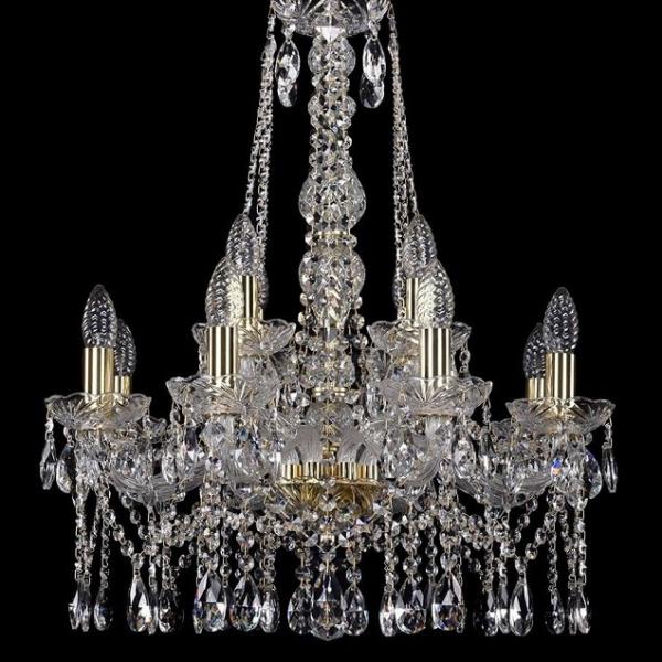1413/8+4/200/h-66/G Подвесная люстра Bohemia Ivele Crystal