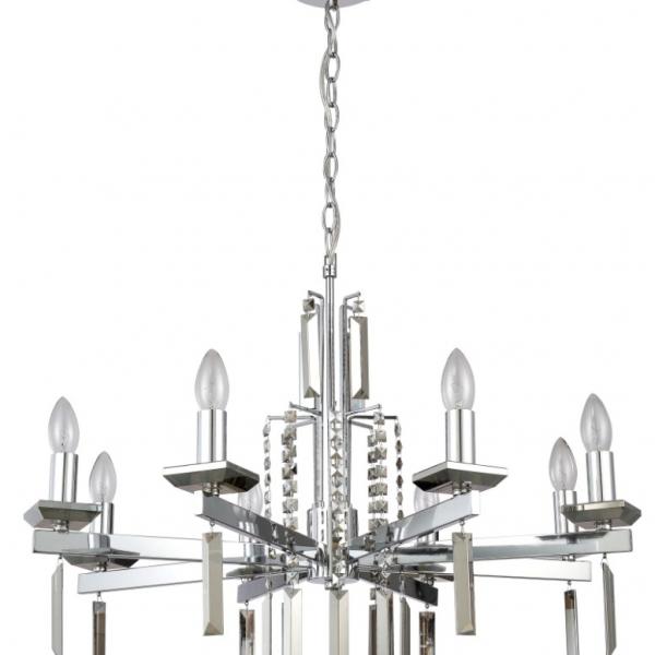 Подвесная люстра Crystal Lux Marron SP8 CHROME