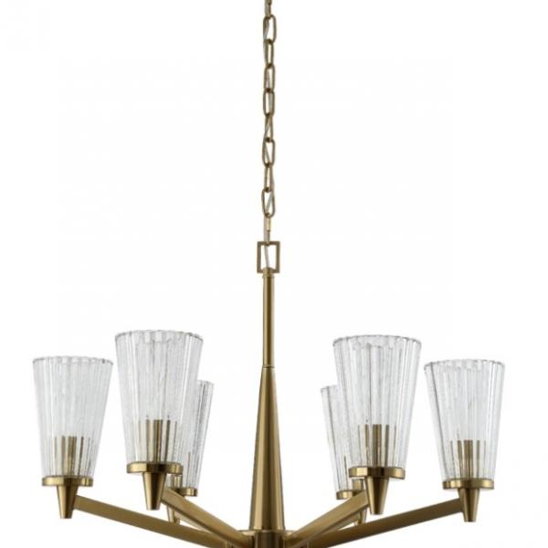 Подвесная люстра Laura Crystal Lux Laura SP-PL6 BRONZE (0790/306)