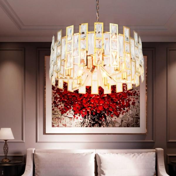 Подвесная люстра Ambrella light TR5061/6 GD/CL