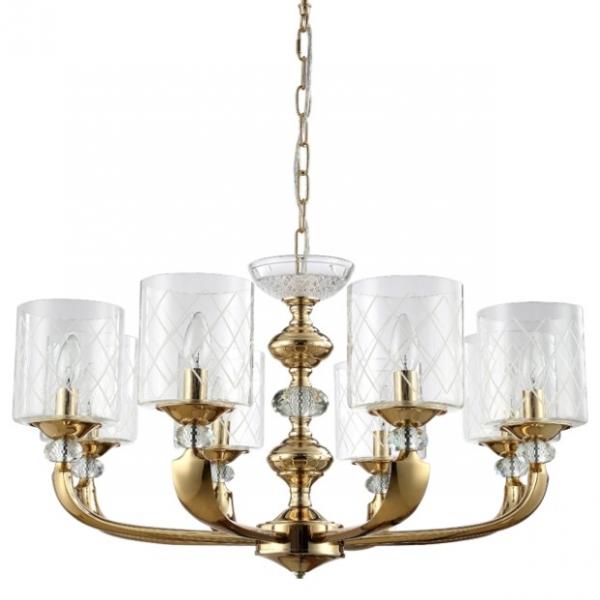Подвесная люстра Gracia Crystal Lux Gracia SP8 GOLD (0700/308)