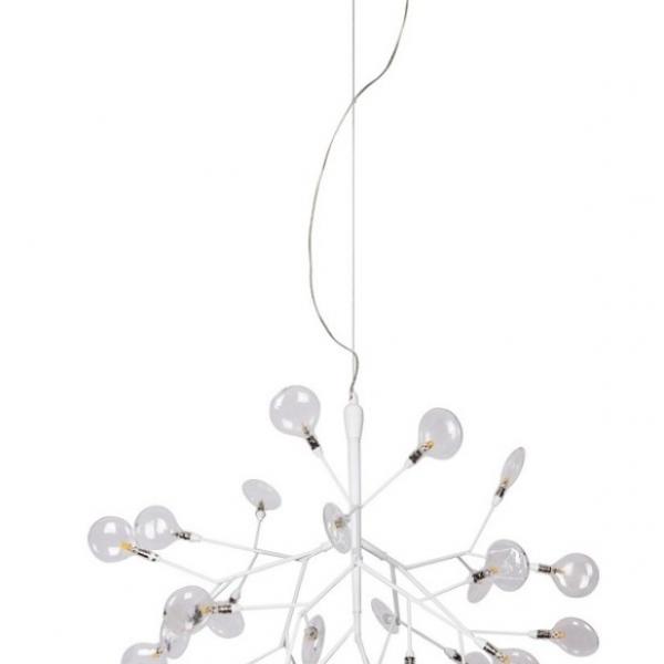 Подвесная люстра Crystal Lux EVITA SP36 WHITE/TRANSPARENT