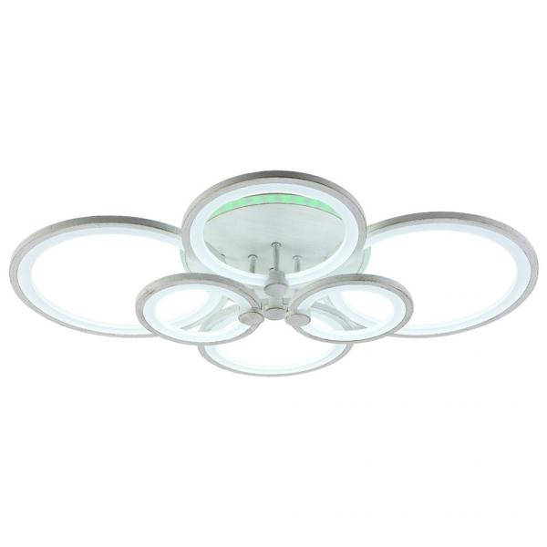 Светодиодная диммируемая люстра с ПДУ Profit Light 8077/6 PGD 168W+8W RGB