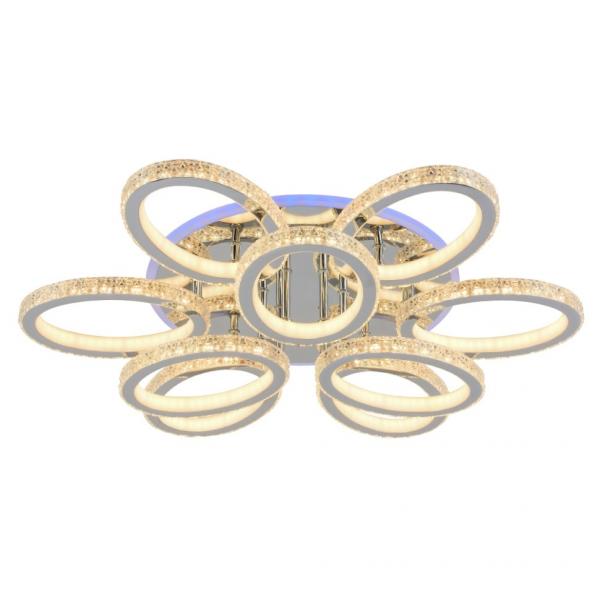 Светодиодная диммируемая люстра с ПДУ Profit Light 8033/6+3 CHR