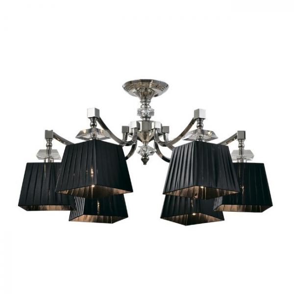 Потолочная люстра Fabriano Lumien Hall LH1055/6C-NK-BK