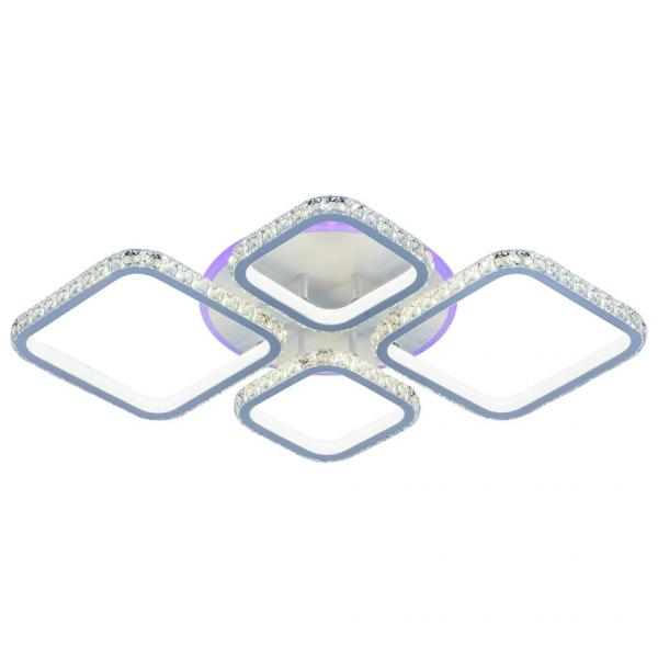 Светодиодная люстра с пультом ДУ и диммером Profit Light 8010/2+2 WHT