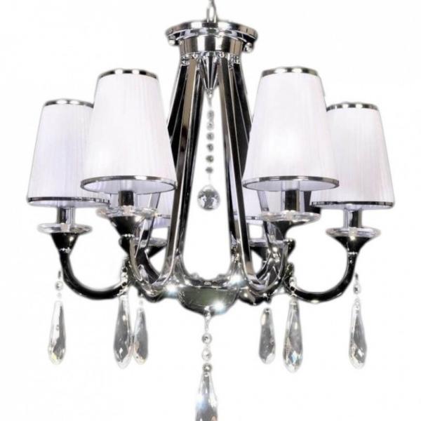 Подвесная люстра Lumina Deco Milesia LDP 8926-6 WT+CHR