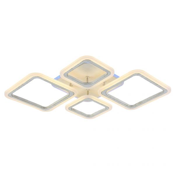 Светодиодная диммируемая люстра с ПДУ Profit Light 8075/2+2 PGD 88W+8W RGB