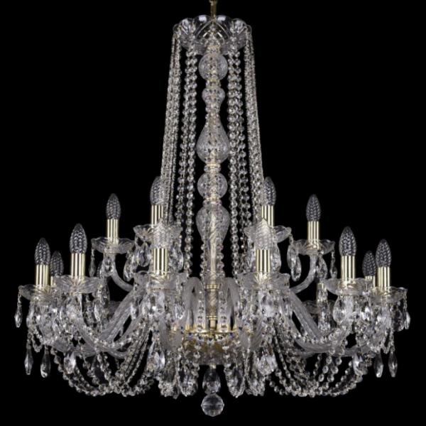 1402/12+6/300/h-90/G Подвесная люстра Bohemia Ivele Crystal