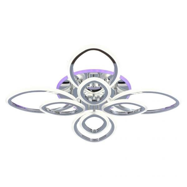 Светодиодная люстра с пультом д/у Profit Light 8055/4+4 CHR