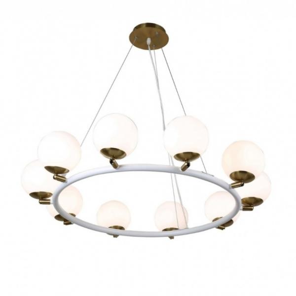 Подвесная люстра Lumina Deco Modica LDP 6032-10 WT+MD