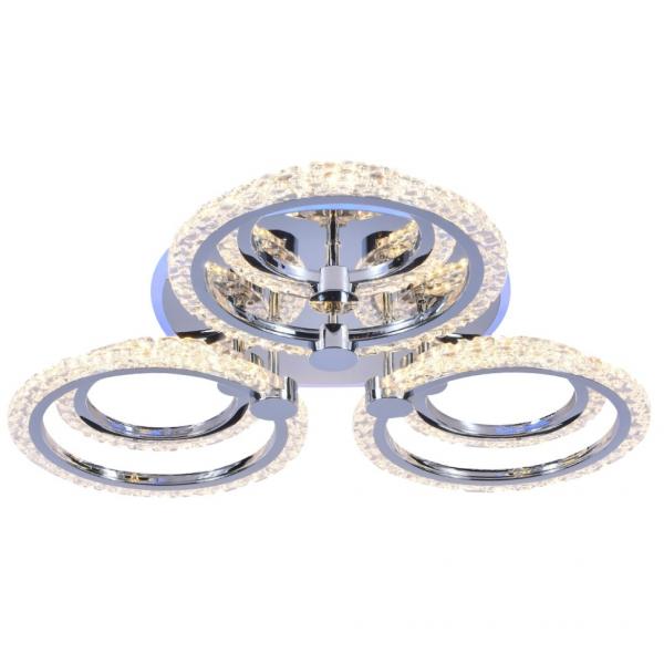 Светодиодная диммируемая люстра с ПДУ Profit Light 8027/3+3 CHR B