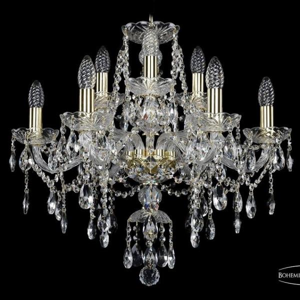 1415/6+3/200/G Подвесная люстра Bohemia Ivele Crystal