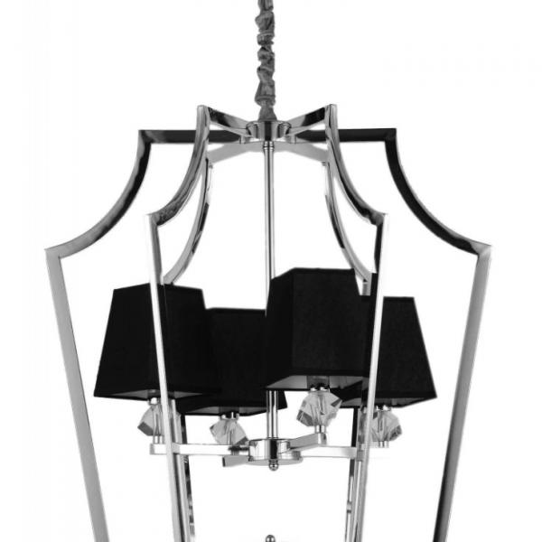 LDP 1249-4 CHR+BK Подвесная люстра Lumina Deco Montero