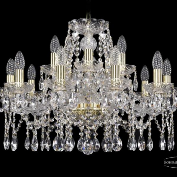 1413/10+5/220/G Подвесная люстра Bohemia Ivele Crystal