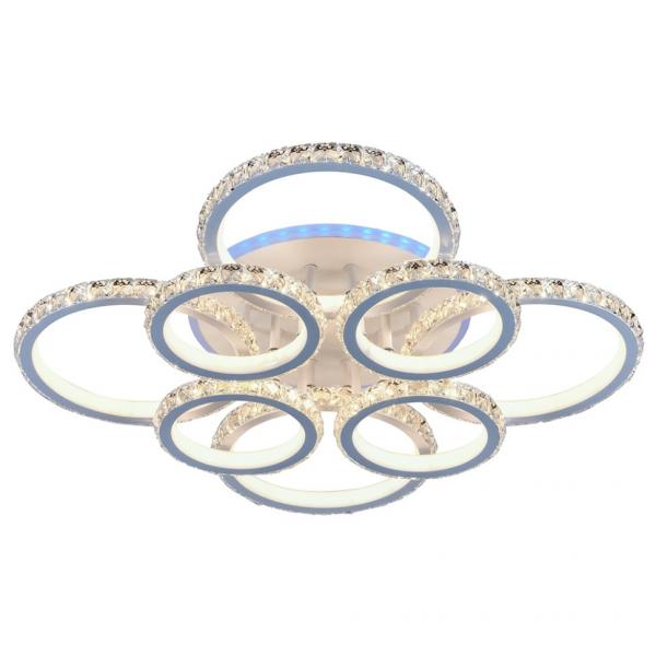 Светодиодная диммируемая люстра с пультом Profit Light 8052/4+4 WHT