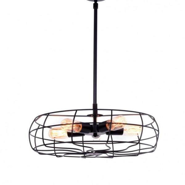 LDP 8008 BK Подвесная люстра на штанге Lumina Deco Nino D45