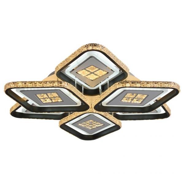 Светодиодная диммируемая люстра с ПДУ Profit Light 8054/3+3 WHT+BLK 324W