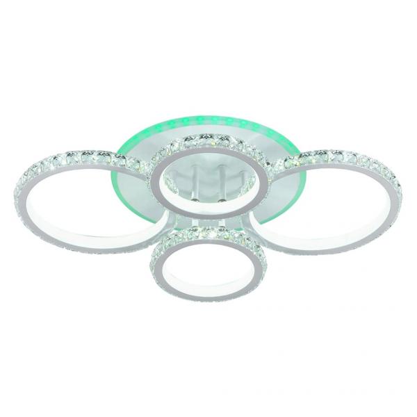 Светодиодная люстра с пультом Profit Light 8052/4 WHT 176W+8W RGB