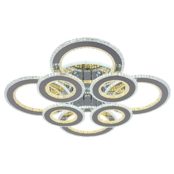 Светодиодная диммируемая люстра с ПДУ Profit Light 8040/4+4 CHR