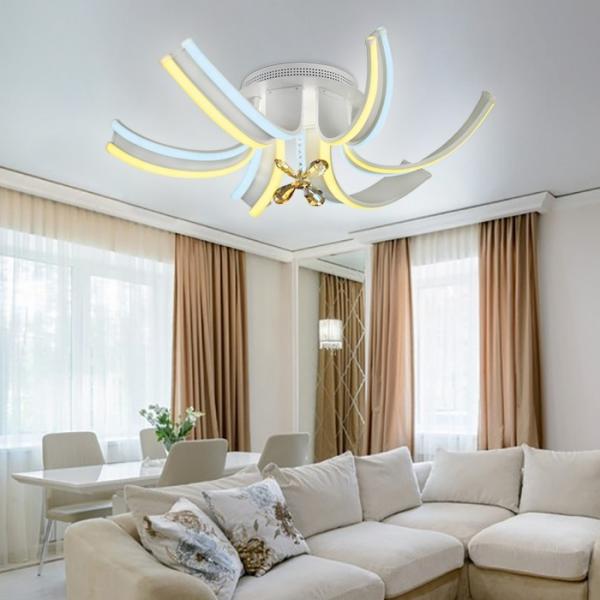 FL146/6 WH Потолочная светодиодная люстра с пультом (радио 2.4) Ambrella light Double