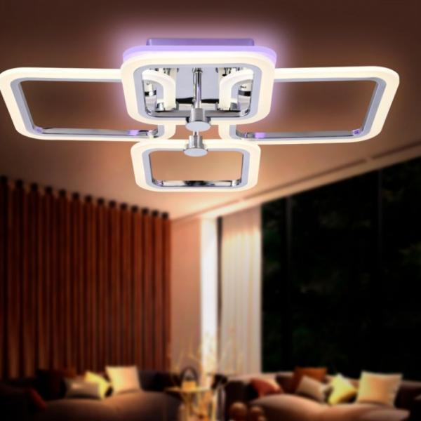 Потолочная светодиодная люстра с пультом д/у Ambrella light Acrylica FA534