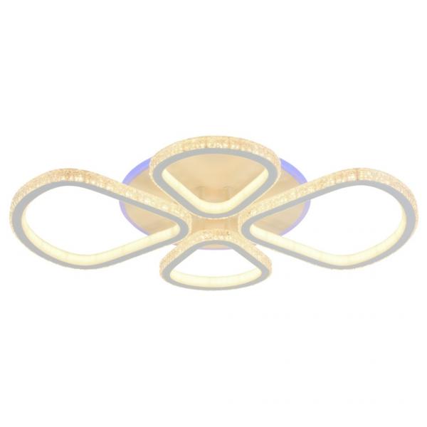 Светодиодная диммируемая люстра с ПДУ Profit Light 8038/2+2 WHT 184W+8W RGB