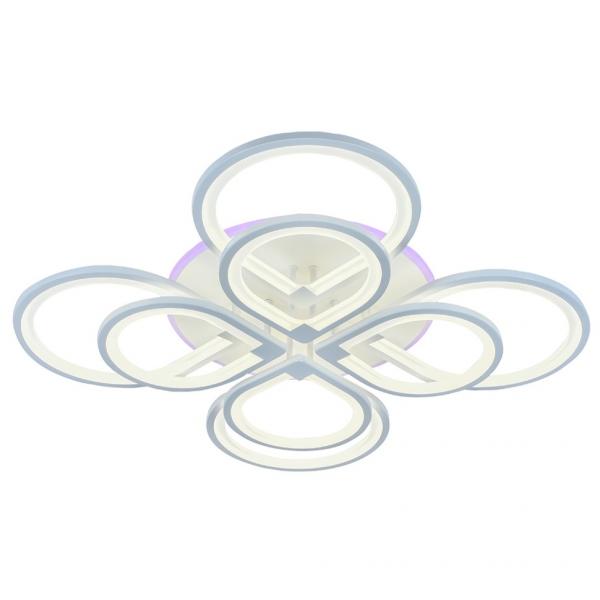 Светодиодная люстра с ПДУ Profit Light 8000/4+4 WHT 240W+11W RGB