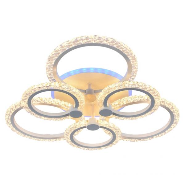 Светодиодная диммируемая люстра с ПДУ Profit Light 8027/3+3 WHT A
