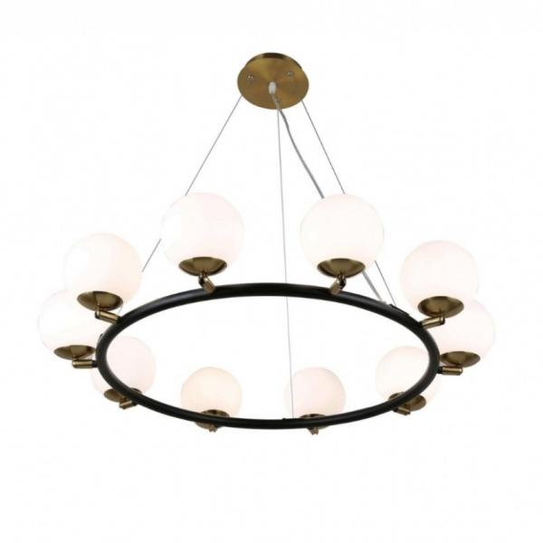Подвесная люстра Lumina Deco Modica LDP 6032-10 BK+MD