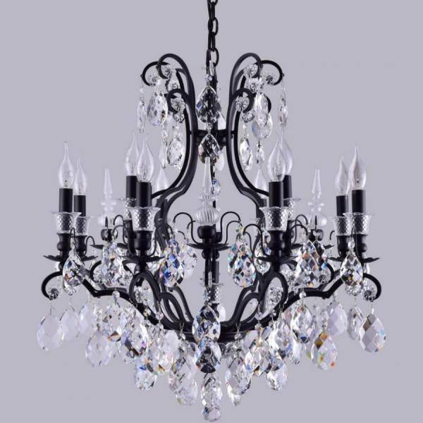 MAGNIFICO SP13 BLACK/TRANSPARENT Подвесная люстра CRYSTAL LUX MAGNIFICO