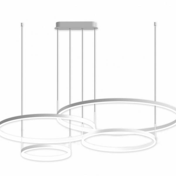 Подвесная светодиодная люстра с ПДУ Kink Light Тор 08204,01РA