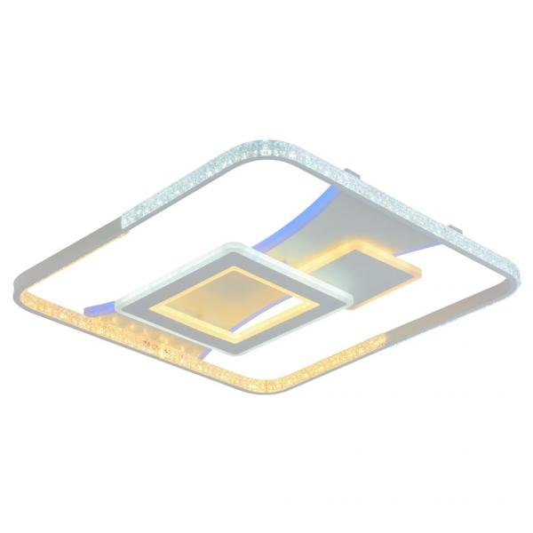 Светодиодная диммируемая люстра с ПДУ Profit Light 8296 WHT 136W+10W RGB