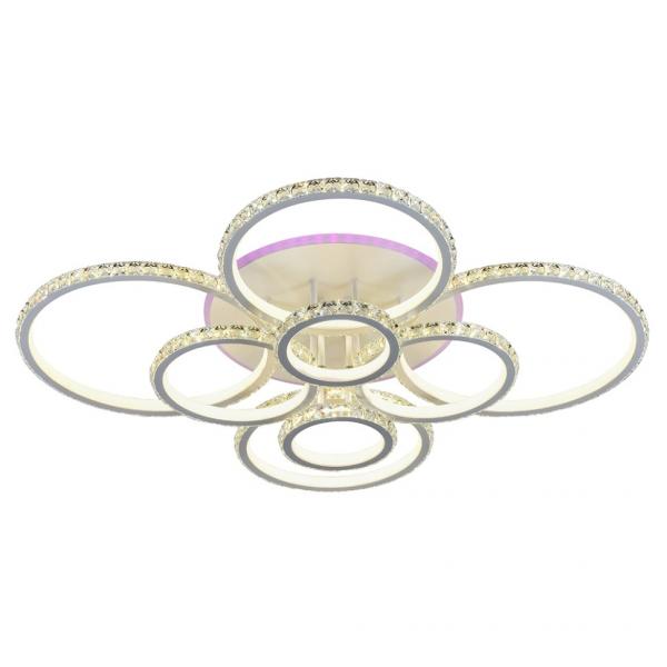 Светодиодная люстра с пультом Profit Light 8052/8 WHT 480W+11W RGB