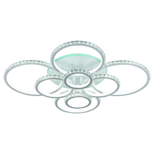 Светодиодная люстра с пультом Profit Light 8052/8 WHT 480W+11W RGB