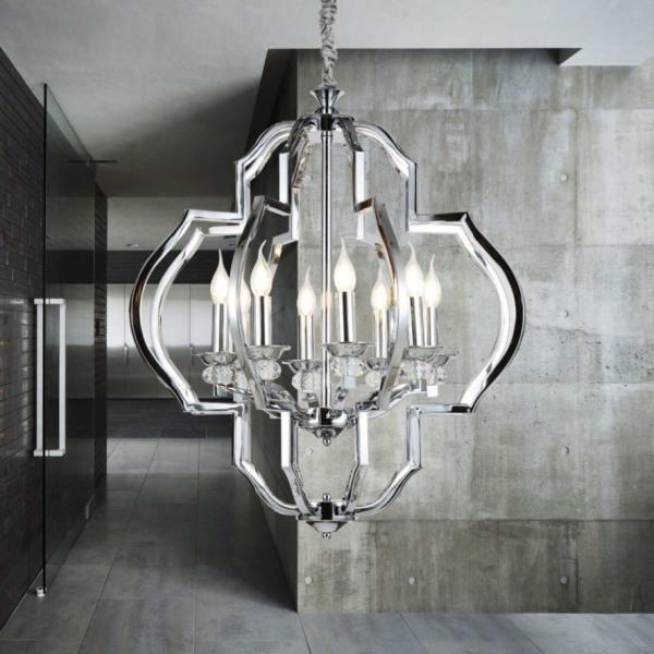 LDP 17078-8 CHR Подвесная люстра Lumina Deco Cesaro