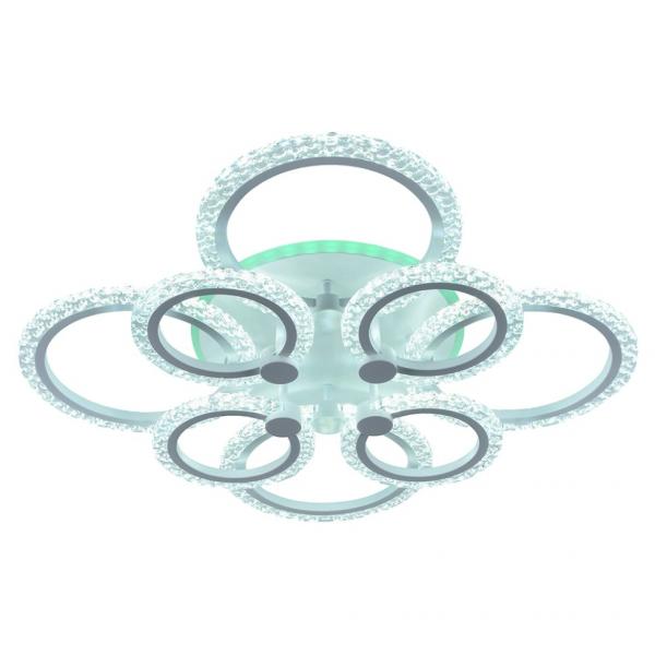 Светодиодная диммируемая люстра с ПДУ Profit Light 8027/4+4 WHT