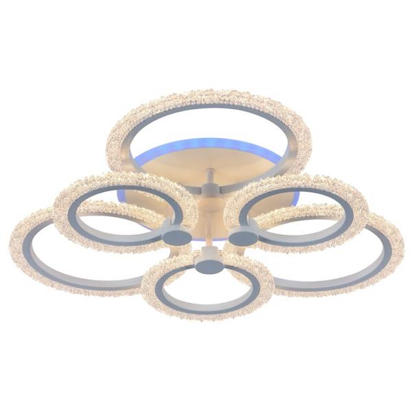 Светодиодная диммируемая люстра с ПДУ Profit Light 8003/3+3 WHT A