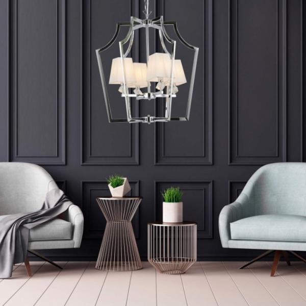 LDP 1249-4 CHR+WT Подвесная люстра Lumina Deco Montero