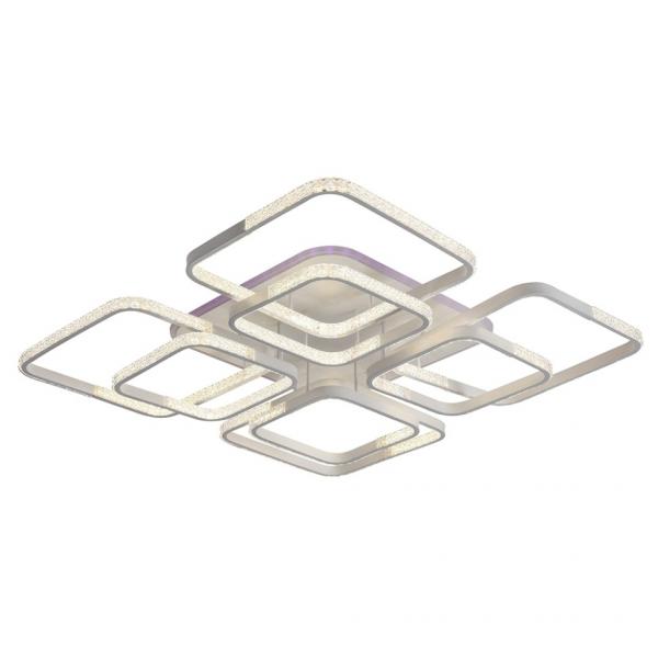 Светодиодная диммируемая люстра с ПДУ Profit Light 8026/4+4 WHT B 288W+14W RGB