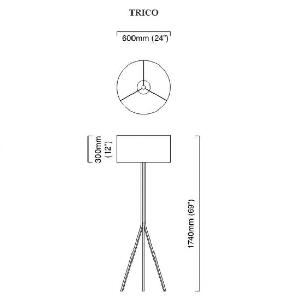 Торшер Trico