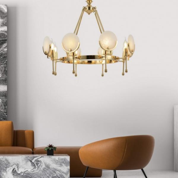 Подвесная люстра Lumina Deco Montego LDP 8010-8 F.GD