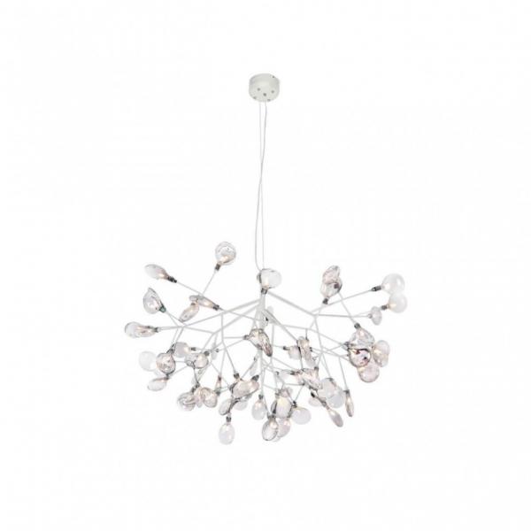 Подвесная светодиодная люстра Crystal Lux Evita SP63 White/Transparent (1691/263)