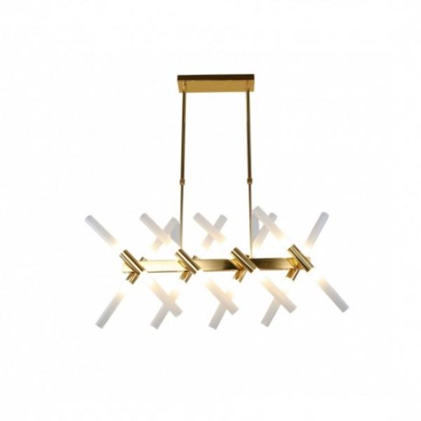 Люстра на штанге Lumina Deco Alford LDP 6036-16 GD